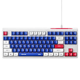 Teclado con cable Inphic K902 de 87 teclas, silencioso, iluminado, mecánico, para oficina, hogar, juegos, computadora
